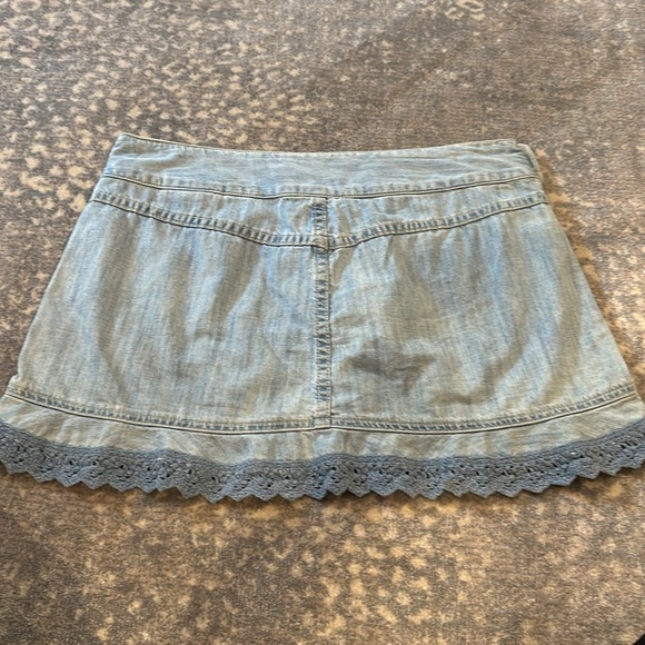 DIESEL INDUSTRY DEMIM MINI SKIRT SIZE 27 - Picture 9 of 12